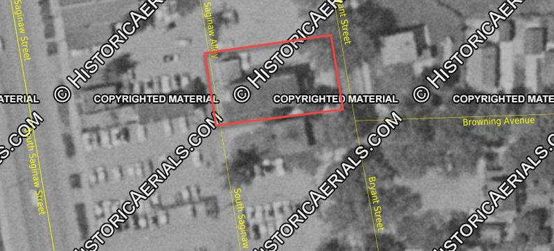 Fisher Hotel - 1957 Aerial (newer photo)